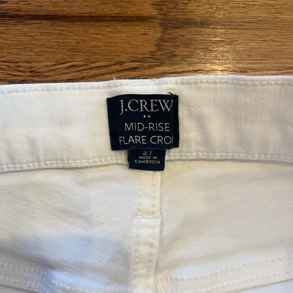J. Crew Middies Flare Crop, Fray Hem - Picture 2 of 3